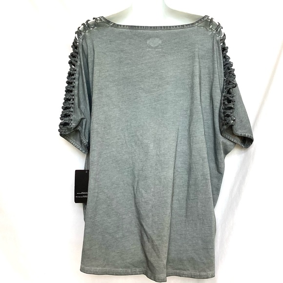 NWT XL Harley-Davidson Women’s 2016 Limited Edition Gray Knotted SS Shirt - Picture 2 of 13